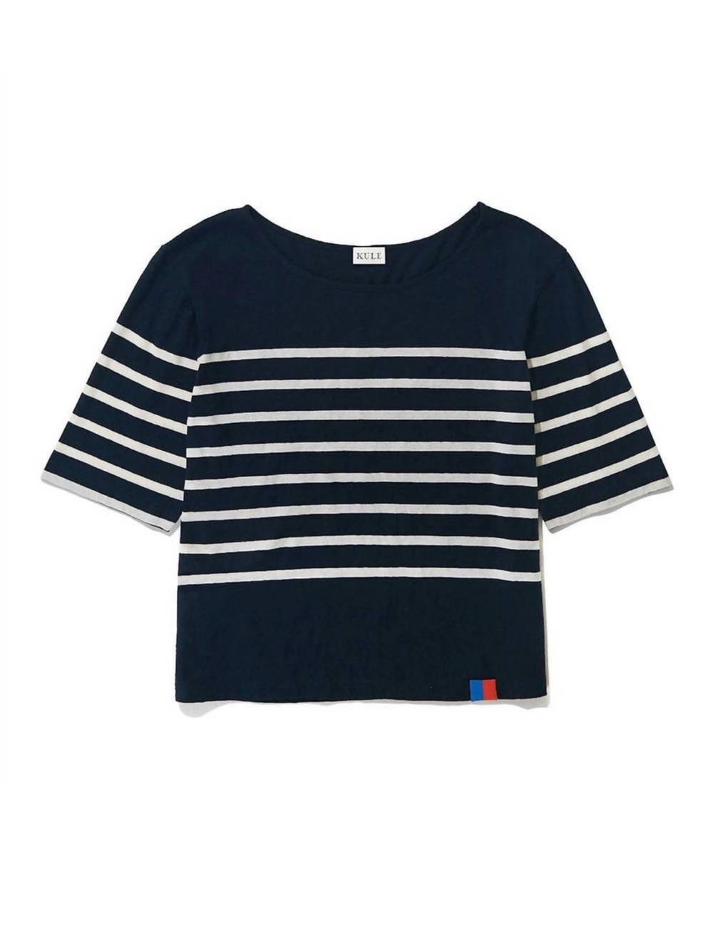 Kule Baja Stripe Black & White Tee
